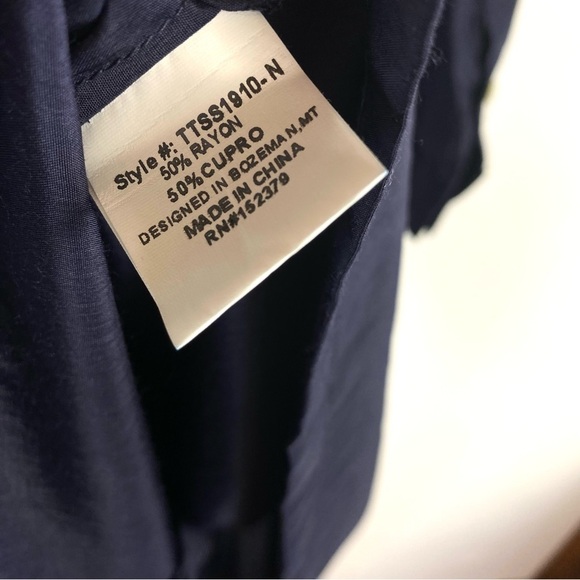 Trim & Tailor NWT Shirt Dress in Navy Womens size XS - Picture 6 of 7
